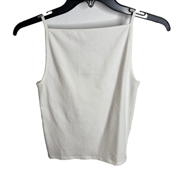 J.Crew Stretch cotton-blend apron tank top White Size XXS CJ074 - Picture 3 of 5